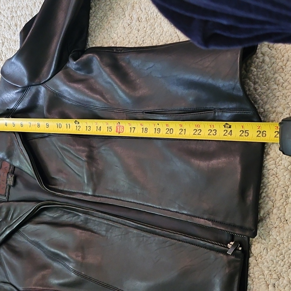 Siena Black Leather Jacket Size Large - Picture 7 of 9